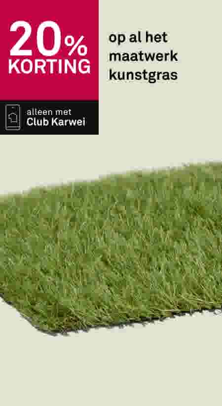 20% korting op al het maatwerk kunstgras