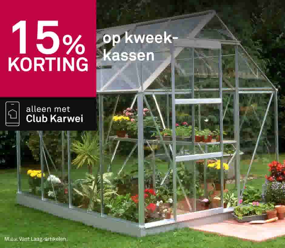 15% korting op kweekkassen