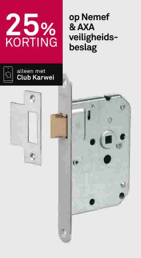 25% korting op Nemef & AXA veiligheidsbeslag