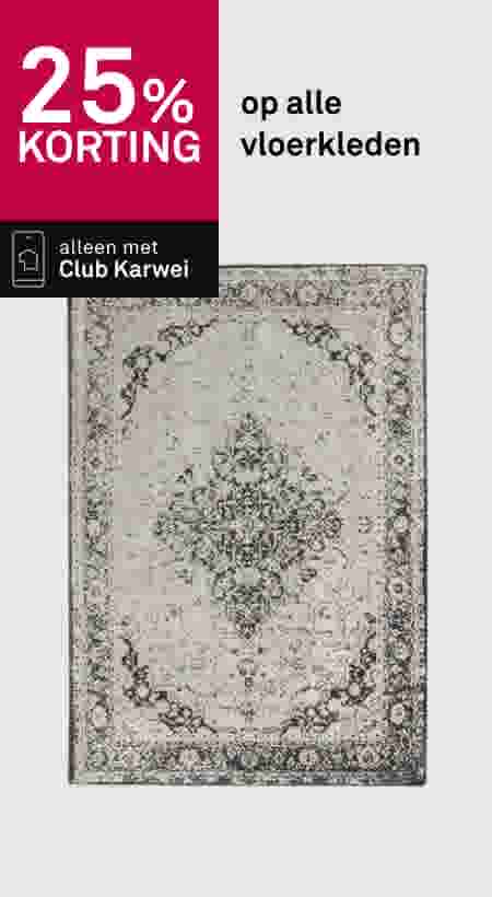 25% korting op alle vloerkleden