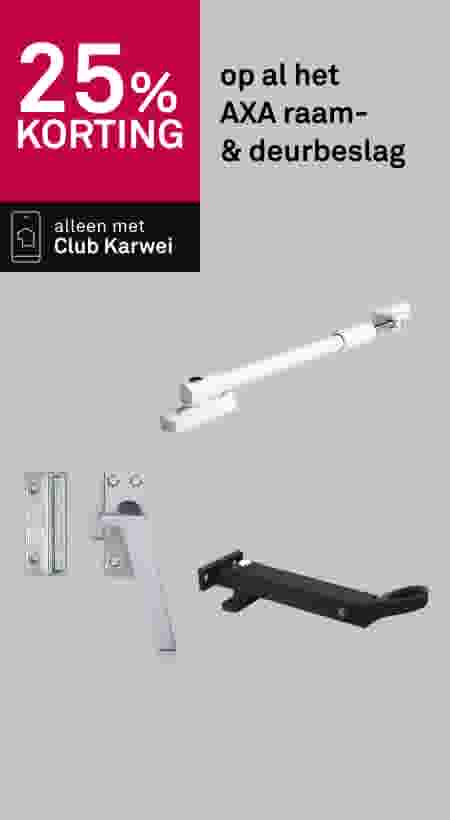 25% korting op al het AXA raam- & deurbeslag