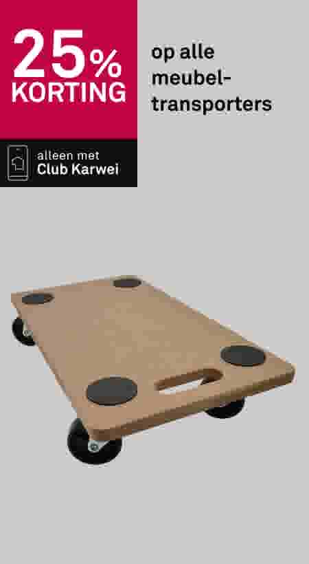25% korting op alle meubeltransporters