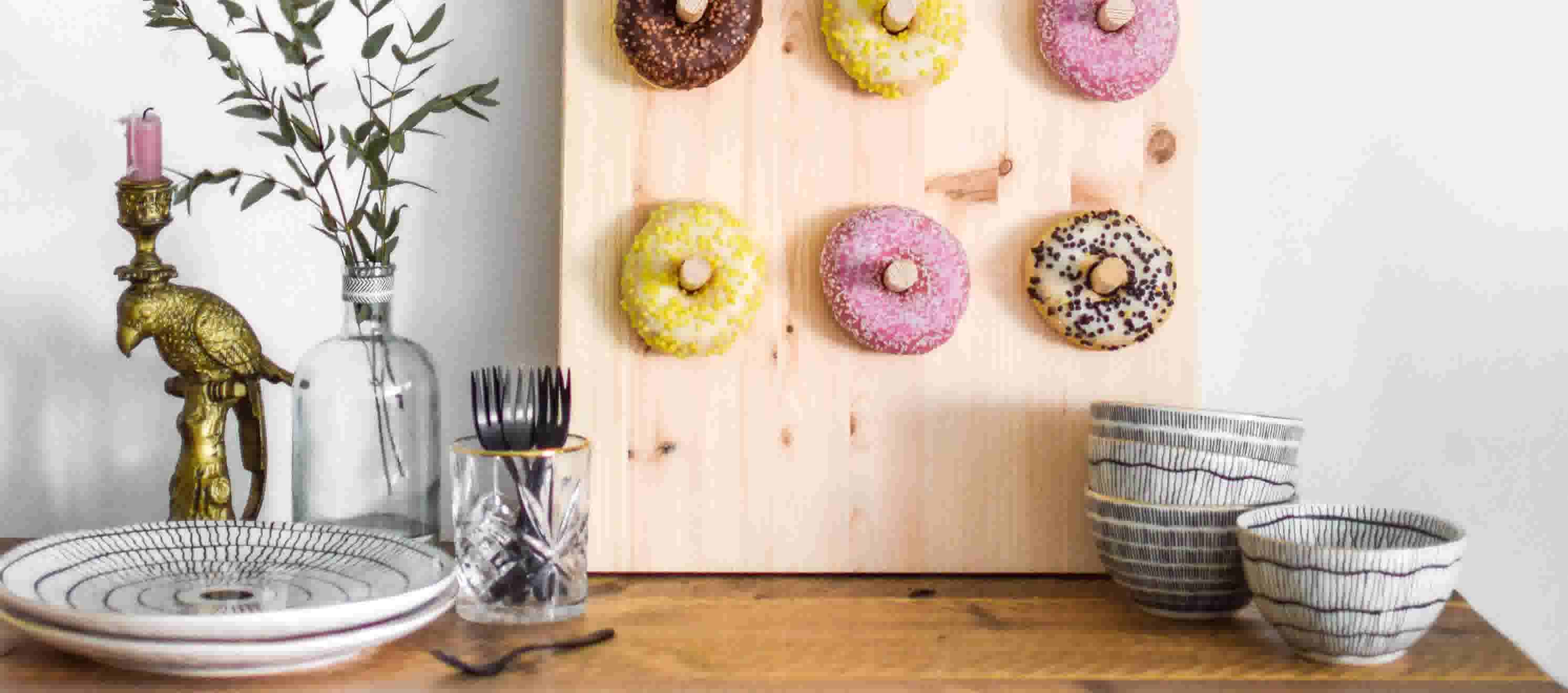 Traktatie idee: maak een donut bord 