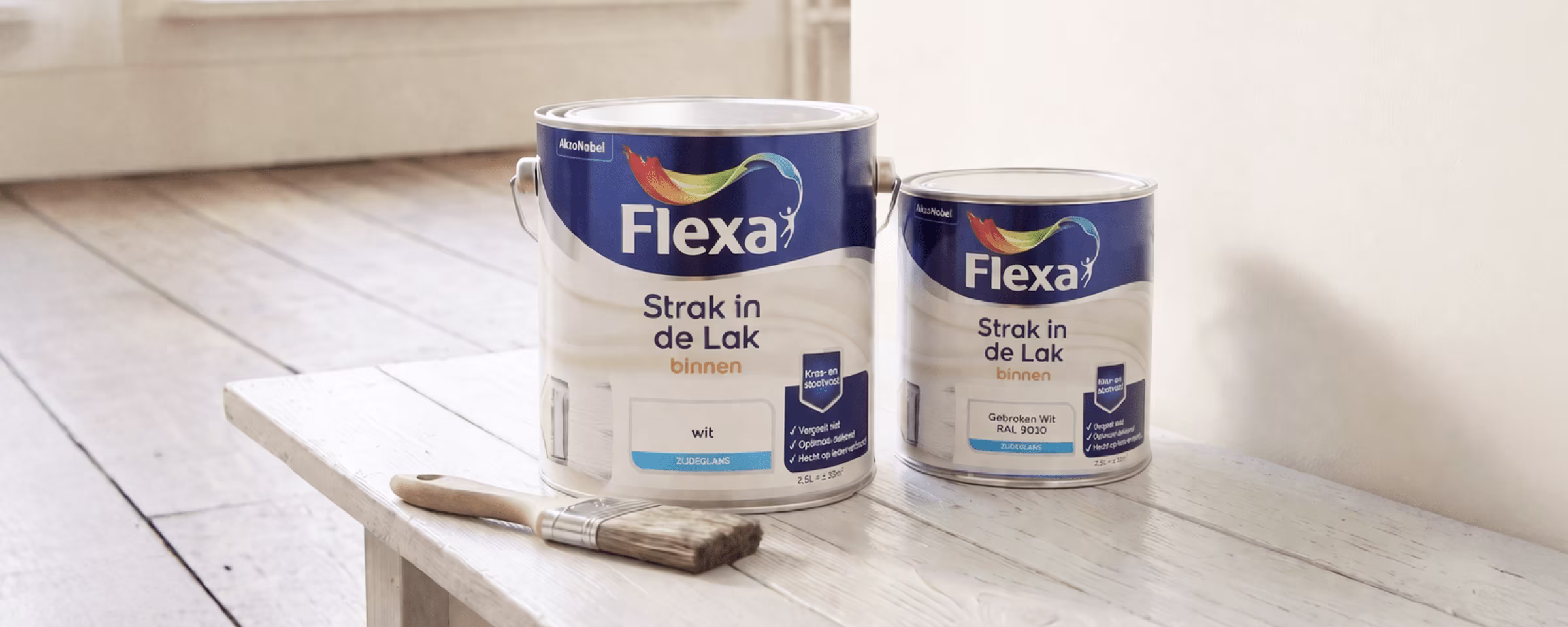 op bijna alle Flexa Strak in de Lak