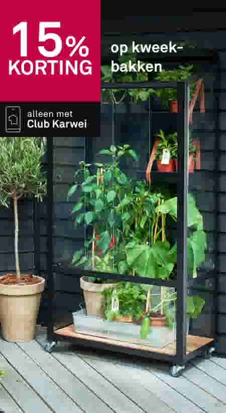 15% korting op kweekbakken