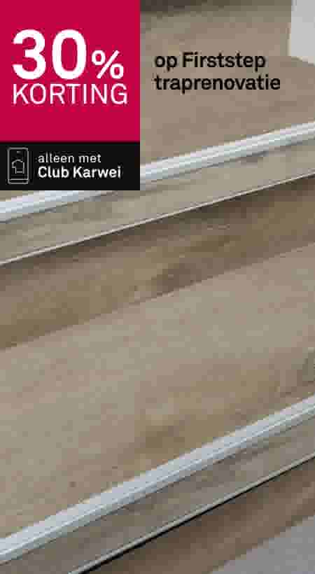 30% korting op Firststep traprenovatie