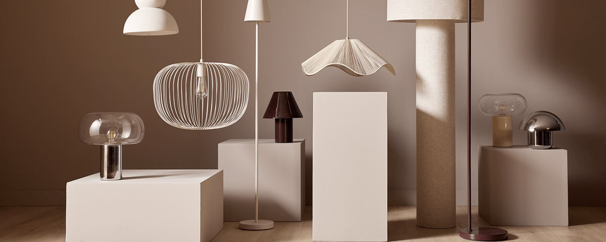 30% korting op alle hang, tafel & vloerlampen