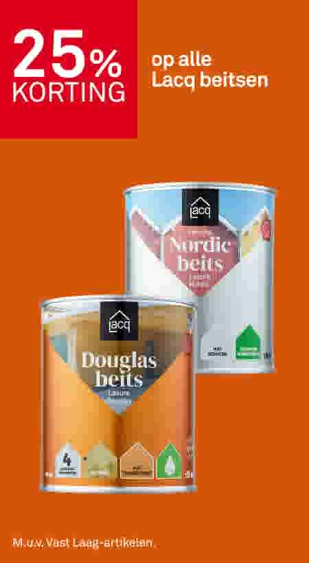 25% korting op alle Lacq beitsen
