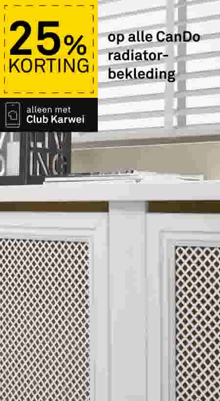 25% korting op alle CanDo radiatorbekleding
