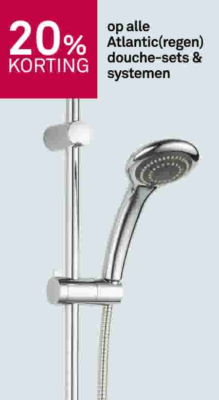 20% korting op alle Atlantic(regen)douche-sets & systemen