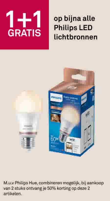 1+1 gratis op bijna alle Philips LED lichtbronnen