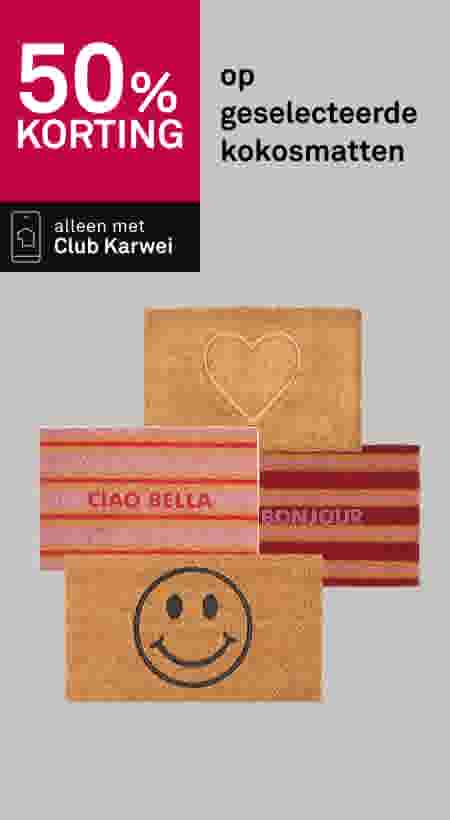 50% korting op geselecteerde kokosmatten