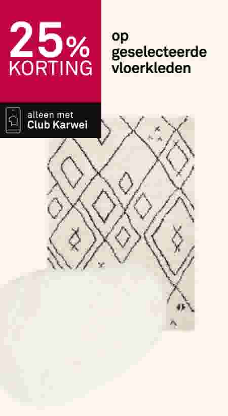 25% korting op geselecteerde vloerkleden