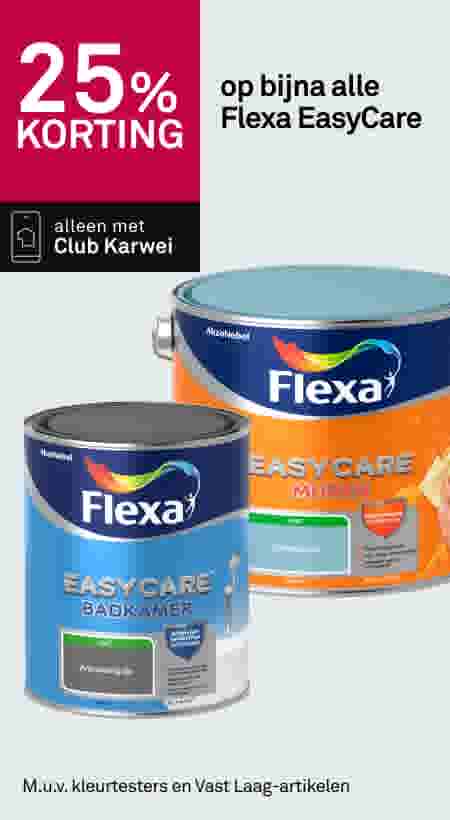 25% korting op bijna alle Flexa EasyCare