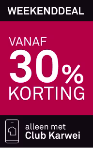 VANAF 30% KORTING, alleen met Club Karwei