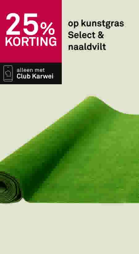 25% korting op kunstgras Select & naaldvilt