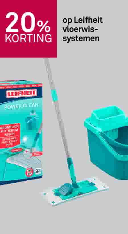 20% korting op Leifheit vloerwissystemen