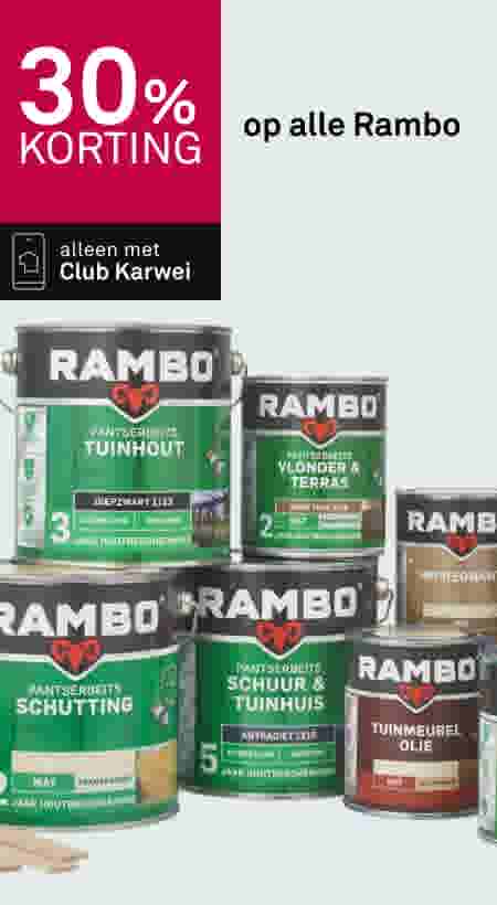 30% korting op alle Rambo