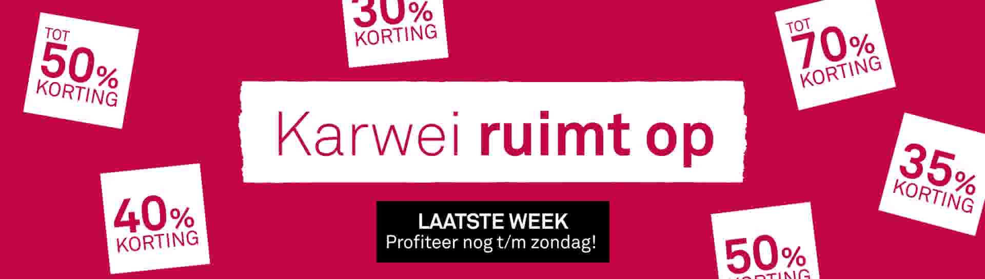 Karwei ruimt op