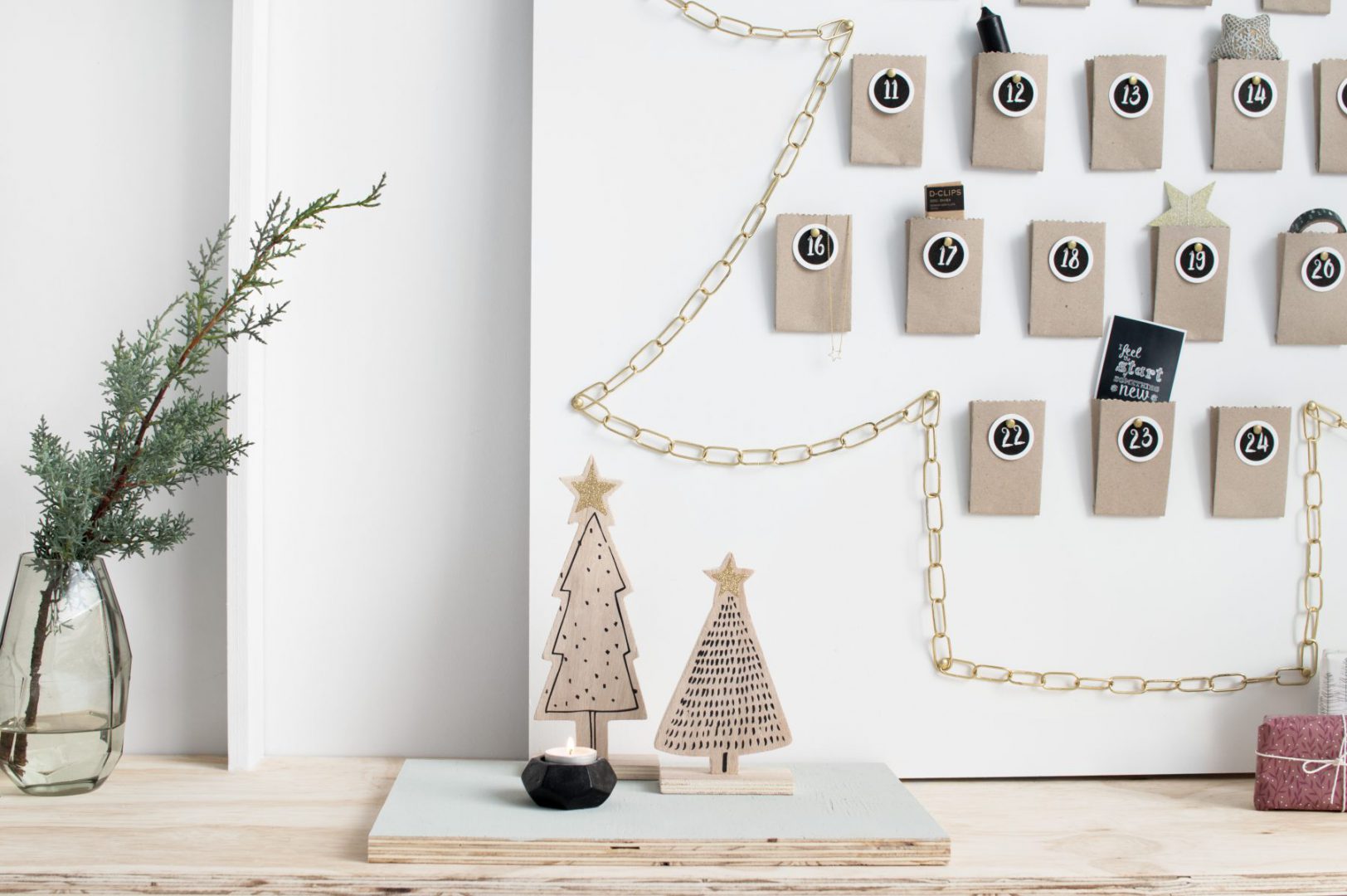 Adventskalender met kleine cadeautjes maken