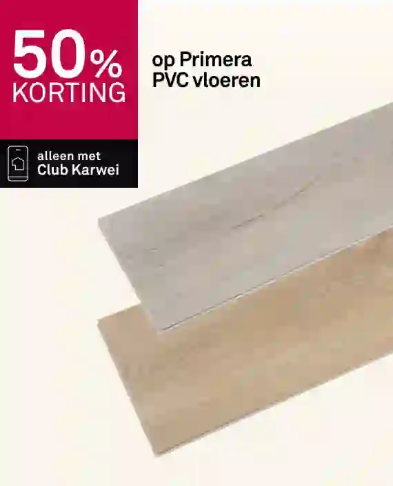 50% korting op Primera PVC vloeren
