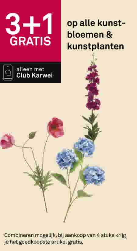 3+1 gratis op alle kunstbloemen & kunstplanten