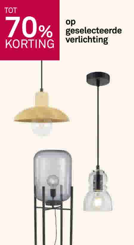 Tot 70% korting op geselecteerde verlichting