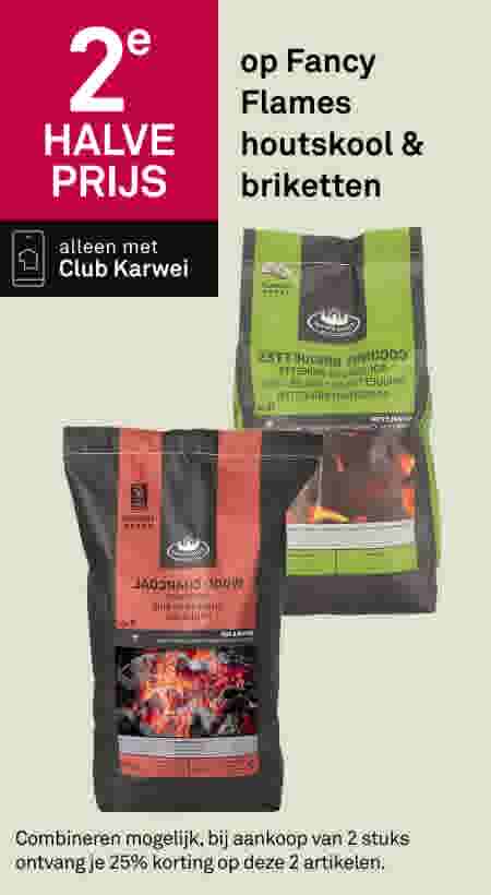 2e halve prijs op Fancy Flames houtskool & briketten