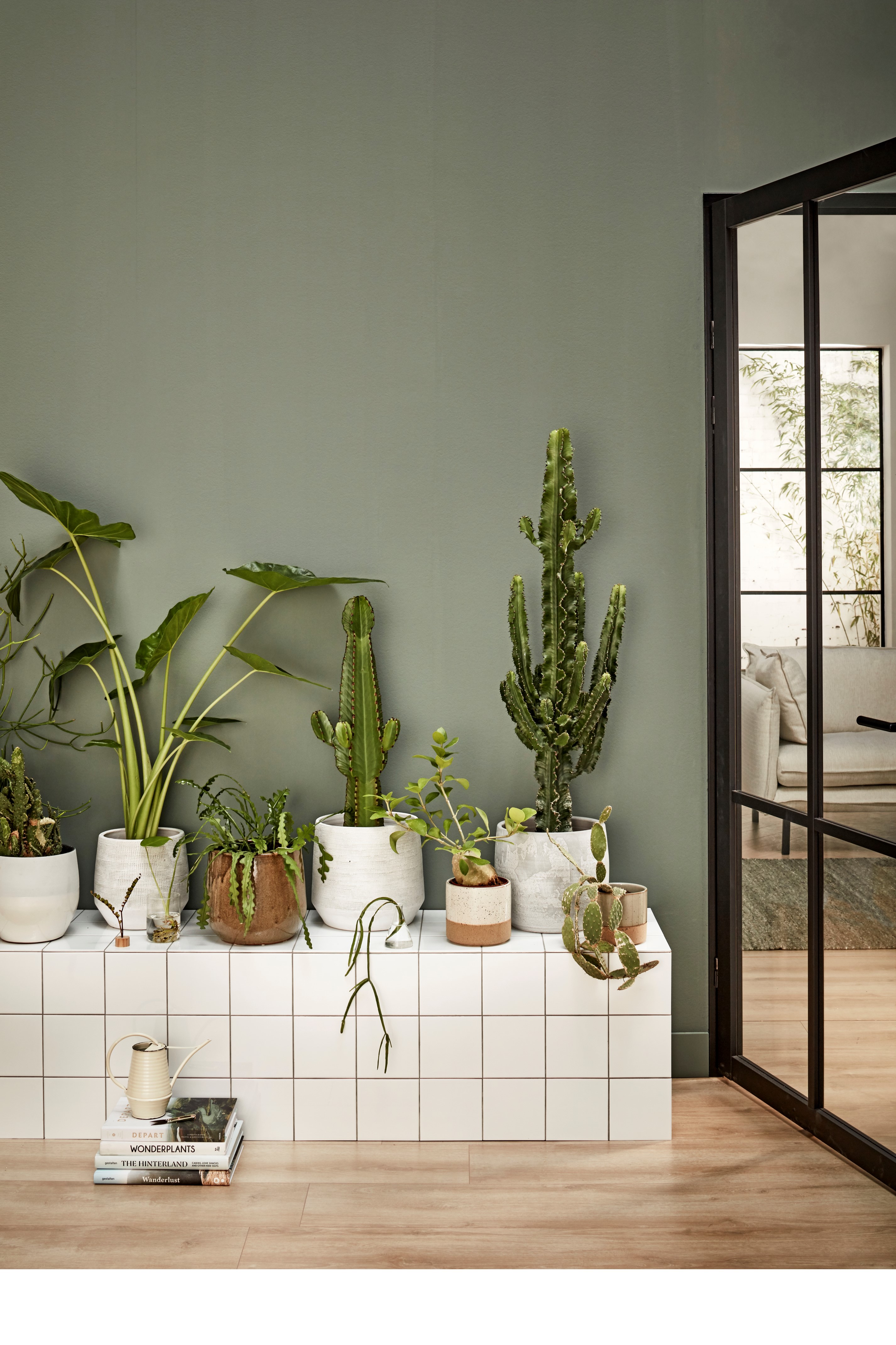 Side table met tegels maken 