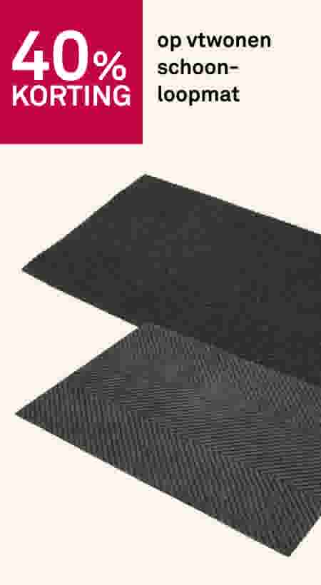 40% korting op vtwonen schoonloopmat