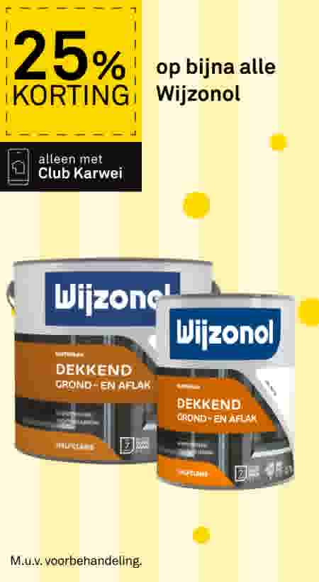 25% korting op bijna alle Wijzonol