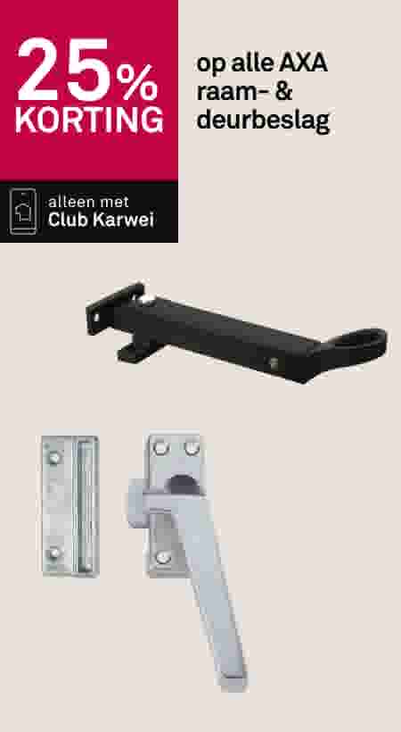 Stapelkorting op alle AXA raam- & deurbeslag
