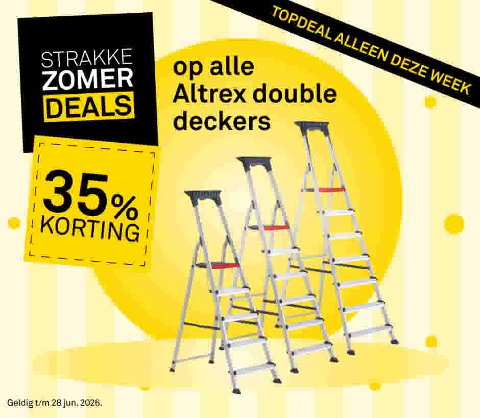 35% korting op alle Altrex double deckers
