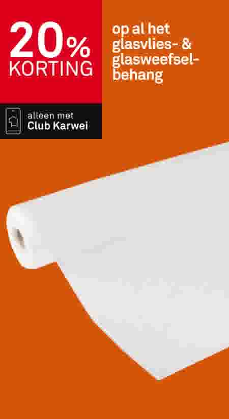 20% korting op al het glasvlies- & glasweefselbehang