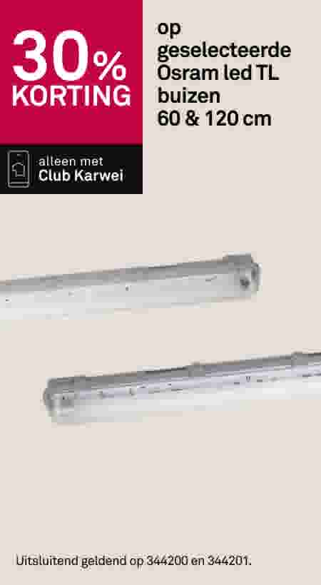 30% korting op geselecteerde Osram led TL buizen  60 & 120 cm