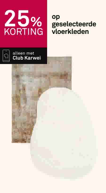 25% korting op geselecteerde vloerkleden