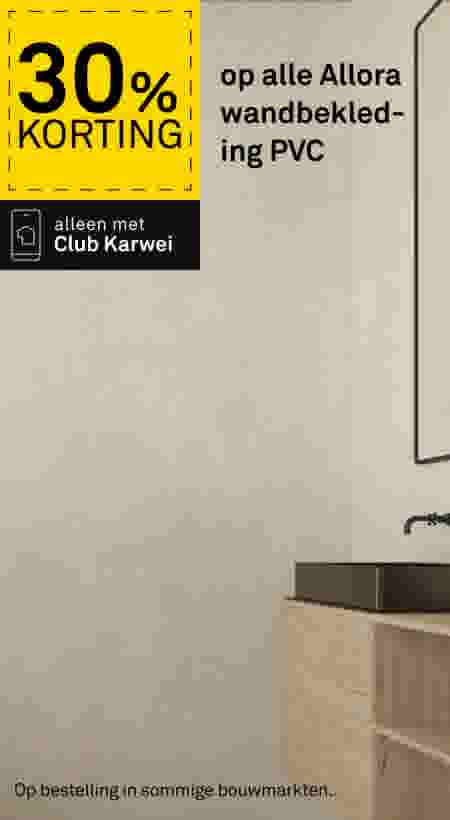 30% korting op alle Allora wandbekleding PVC