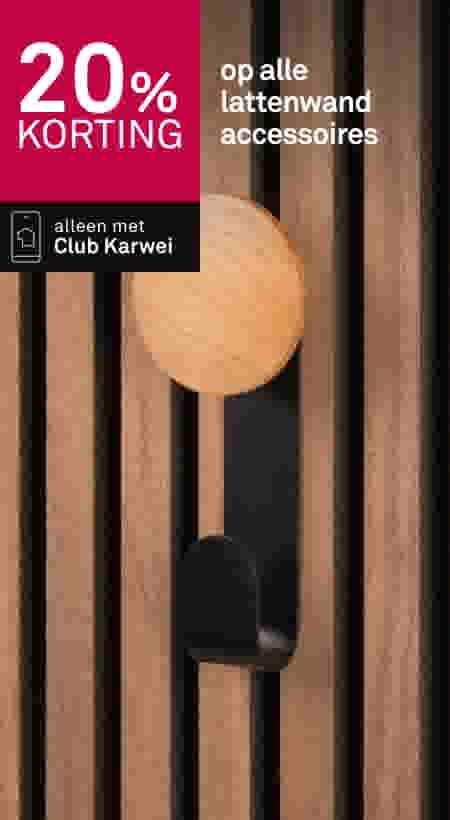 20% korting op alle lattenwand accessoires