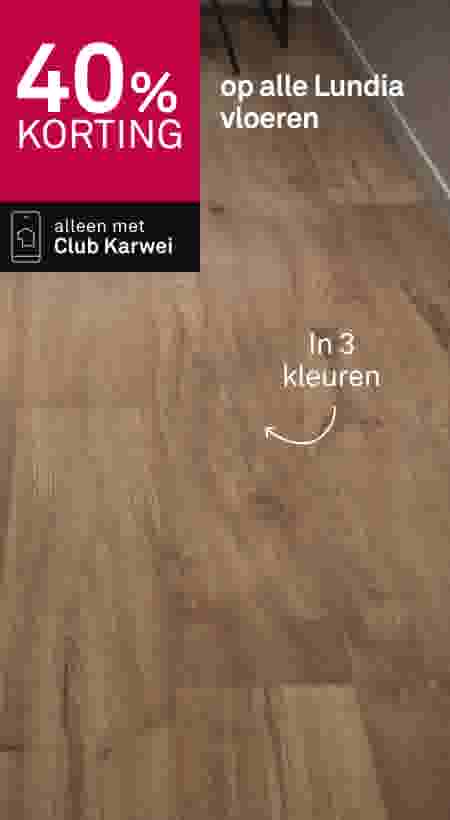 40% korting op alle Lundia vloeren