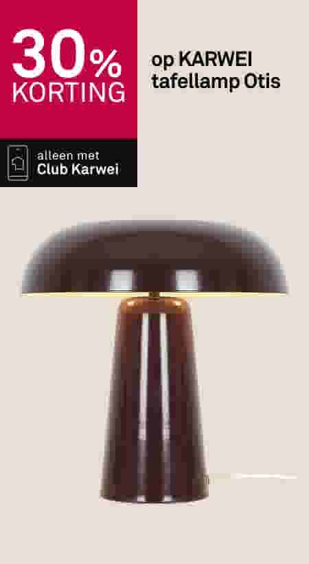 30% korting op KARWEI tafellamp Otis
