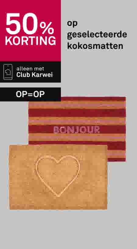 50% korting op geselecteerde kokosmatten