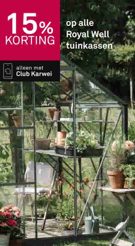 15% korting op alle Royal Well tuinkassen