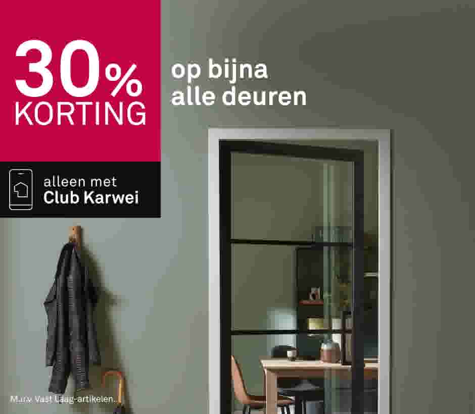 30% korting op bijna alle deuren