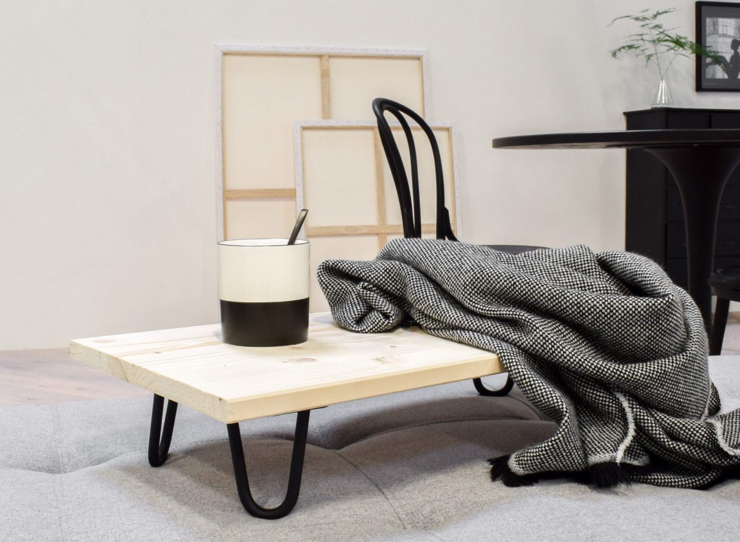 Houten dienblad op pootjes maken