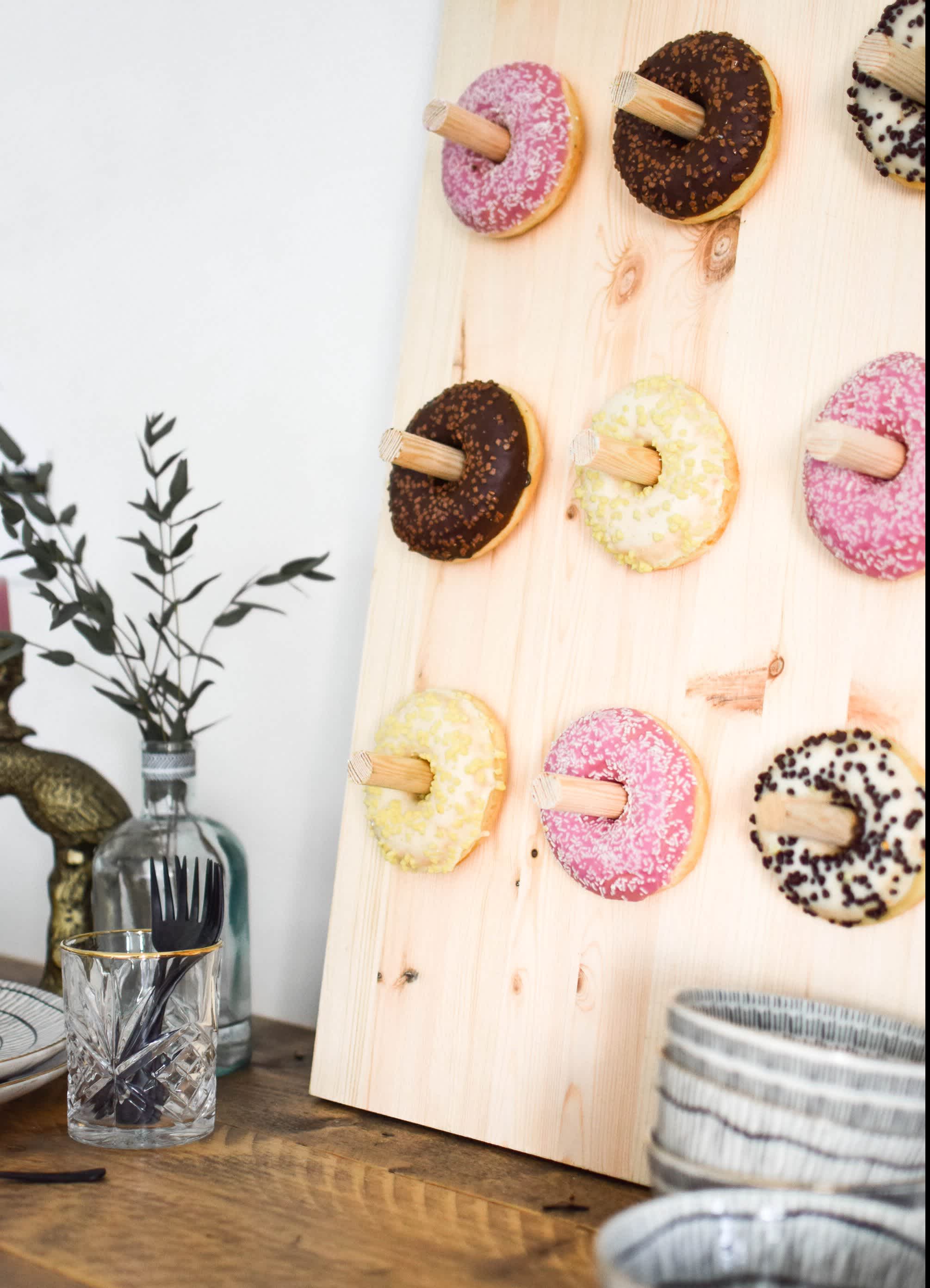 Traktatie idee maak een donut bord Karwei