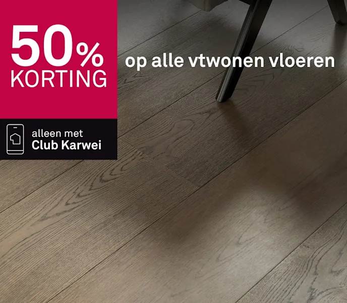 50% korting op alle vtwonen vloeren
