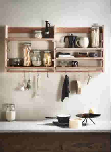 Wandrek houten keuken DIY