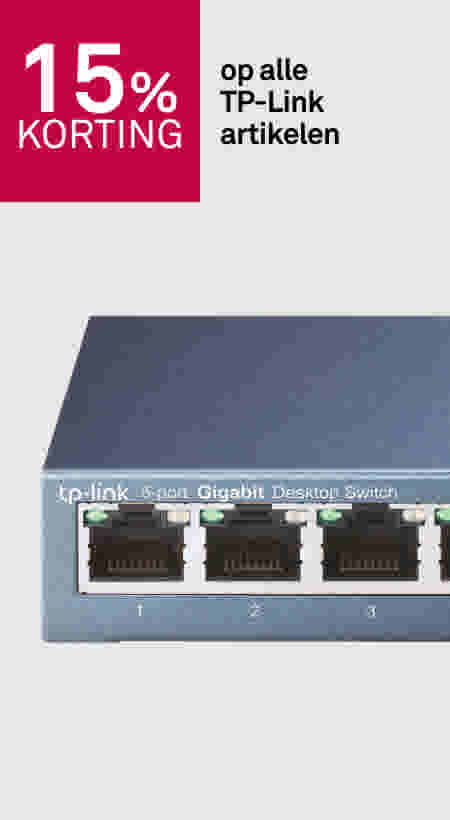 15% korting op alle TP-Link artikelen