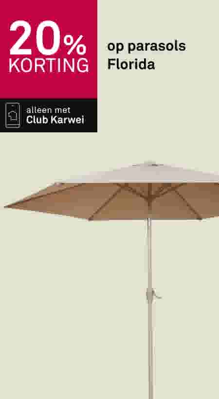 20% korting op parasols Florida