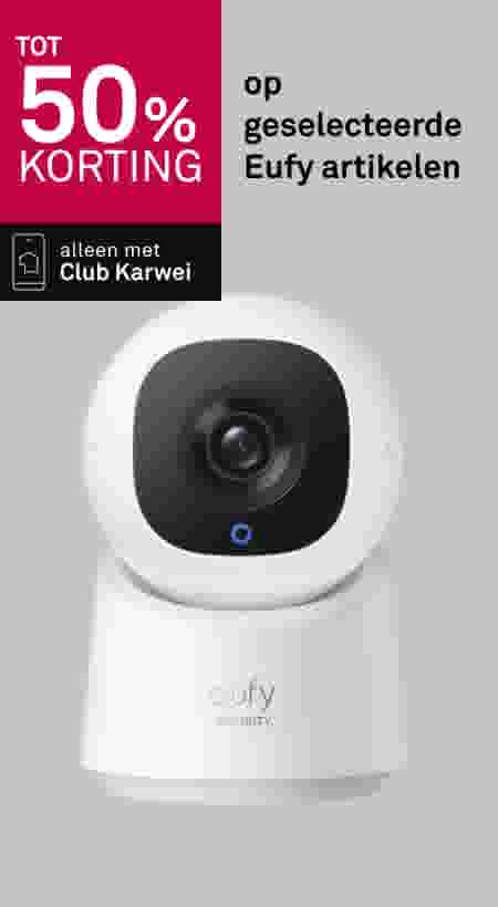 Tot 50% korting op geselecteerde Eufy artikelen